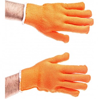 Утепленные акриловые перчатки с начесом GIGANT 10 класс, 100 пар GHG-03-2